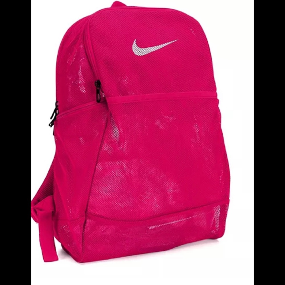 NWT Nike Brasilia Mesh Pink Backpack